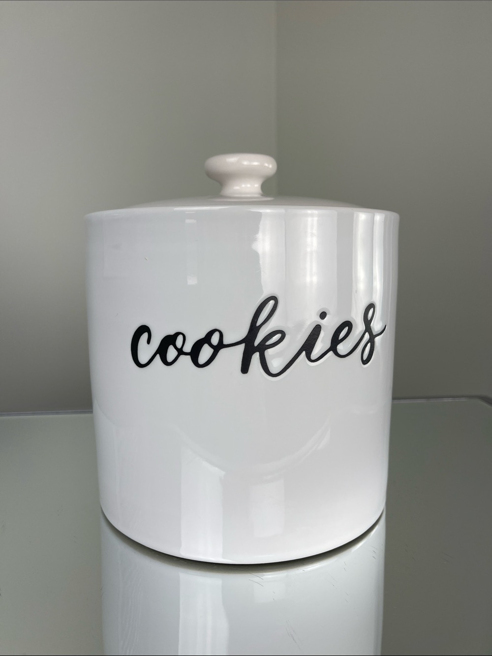 Threshold Target “Cookies” White Stoneware Cookie Jar Canister